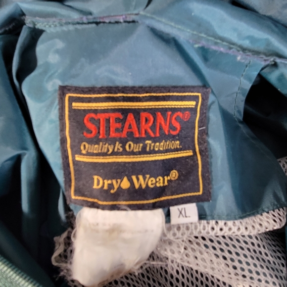 Mens Stearns Heavy Hooded 2-piece Rain Suit A few Spots Size Xl - Picture 13 of 16